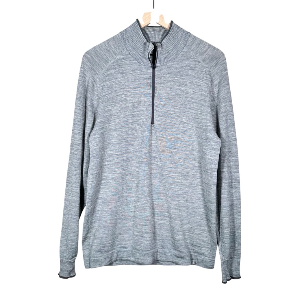 SMARTWOOL Merino Wool 1/4 Zip Base Layer Pullover Sweater